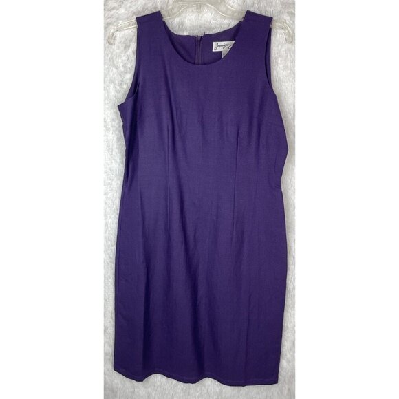 Jennifer Eden Dresses & Skirts - NWT Jennifer Eden Size 8 Purple Sleeveless Shift Dress Zipper Back Vintage